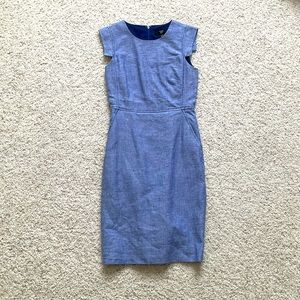 JCrew 365 Resume Dress Blue 0P